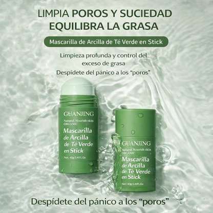 Mascarilla de Arcilla de Té Verde en Stick