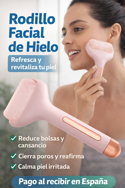 Rodillo Facial de Hielo Refrescante